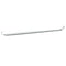 Gordijnrails 2 st 40-60 cm aluminium wit en zilverkleurig