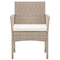 Tuinstoelen met kussens 2 st poly rattan beige