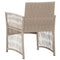 Tuinstoelen met kussens 2 st poly rattan beige