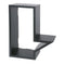 Wolk kubus zwart gelakt 15mm 40x20x12cm