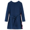 Kinderjurk met lange mouwen hertenprint 92 marineblauw