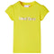 Kindershirt met kapmouwen 128 felgeel