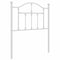 Hoofdbord 75 cm metaal wit