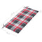 Tuinbankkussen ruitpatroon 120x50x4 cm stof rood