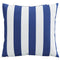 Sierkussens 4 st 40x40 cm stof gestreept wit & blauw