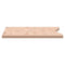Bureaublad 100x(55-60)x2,5 cm massief beukenhout