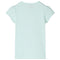 Kindershirt met kapmouwen 116 lichtmintkleur