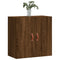Wandkast 60x31x60 cm bewerkt hout bruineikenkleurig