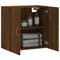 Wandkast 60x31x60 cm bewerkt hout bruineikenkleurig