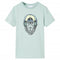 Kindershirt met strepen 140 lichtmint