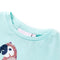Kindershirt 116 lichtzeeblauw