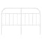 Hoofdbord metaal wit 150 cm
