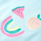 Kindershirt 140 lichtzeeblauw