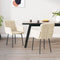 Eetkamerstoelen 2 st fluweel crmekleurig