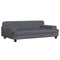 Kinderbank 90x53x30 cm fluweel donkergrijs