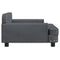 Kinderbank 90x53x30 cm fluweel donkergrijs