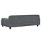 Kinderbank 90x53x30 cm fluweel donkergrijs