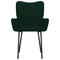 Eetkamerstoelen 2 st fluweel donkergroen