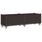 Plantenbak met wielen 160x50x54 cm polypropeen bruin