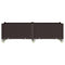 Plantenbak met wielen 160x50x54 cm polypropeen bruin