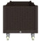 Plantenbak met wielen 160x50x54 cm polypropeen bruin