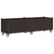 Plantenbak met wielen 160x50x54 cm polypropeen bruin