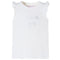 Kindershirt met mouwen met ruches 104 wit