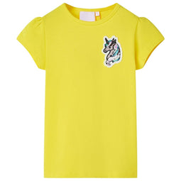 Kindershirt 128 felgeel