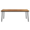 Tuintafel met haarspeldpoten 200x90x75 cm massief acaciahout
