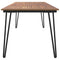 Tuintafel met haarspeldpoten 200x90x75 cm massief acaciahout