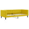 Slaapbank 90x200 cm fluweel geel