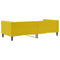 Slaapbank 90x200 cm fluweel geel