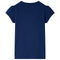 Kindershirt hond in bootprint 92 marineblauw