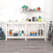 Werkbank 180x50x80 cm massief grenenhout wit