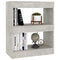 Boekenkast/kamerscherm 60x30x72 cm betongrijs