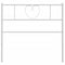 Hoofdbord 107 cm metaal wit