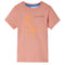 Kindershirt met korte mouwen 128 lichtoranje