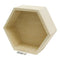 Duraline Muurplank zeshoek 27x27x12cm paulownia
