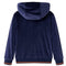 Kinderjas met capuchon regenboogontwerp 104 marineblauw