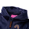 Kinderjas met capuchon regenboogontwerp 104 marineblauw