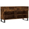 Schoenenbank 102x35x55 cm bewerkt hout gerookt eikenkleurig