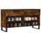 Schoenenbank 102x35x55 cm bewerkt hout gerookt eikenkleurig