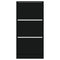 Schoenenkast 60x21x125,5 cm bewerkt hout zwart