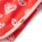 Kindershort met trekkoord 140 rood