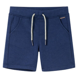 Kindershorts met trekkoord 116 donkerblauw
