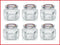 Leifheit 3209 Jampot Zeshoekig 106 ml Glas/Zilver (set van 6 stuks)