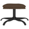 Voetenbank 60x60x36 cm stof bruin