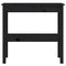 Wandtafel 80x40x75 cm massief grenenhout zwart