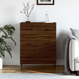 Dressoir 69,5x34x90 cm bewerkt hout bruineikenkleurig