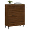 Dressoir 69,5x34x90 cm bewerkt hout bruineikenkleurig